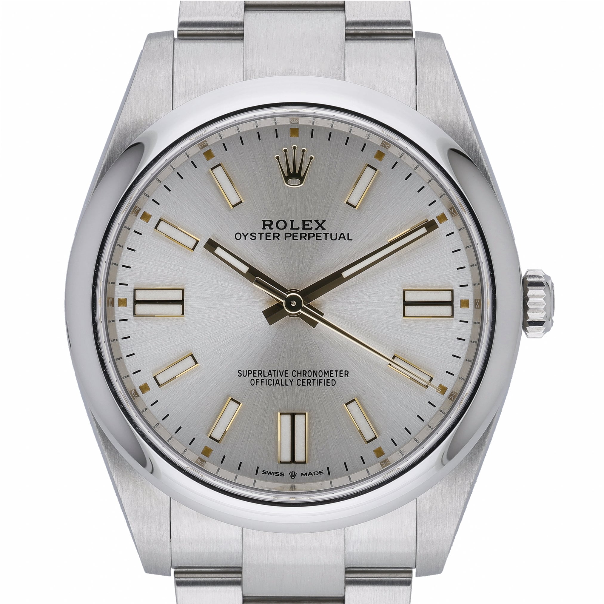 Rolex Rolex Oyster Perpetual 41 124300 with silver dial and oystersteel case