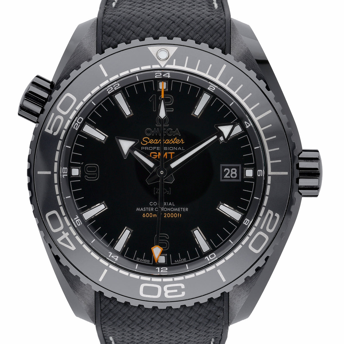 Omega Seamaster 215.92.46.22.01.001 with black dial and ceramic case