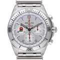 Breitling Six Nations England Limited Edition AB0134 with silver dial and steel case