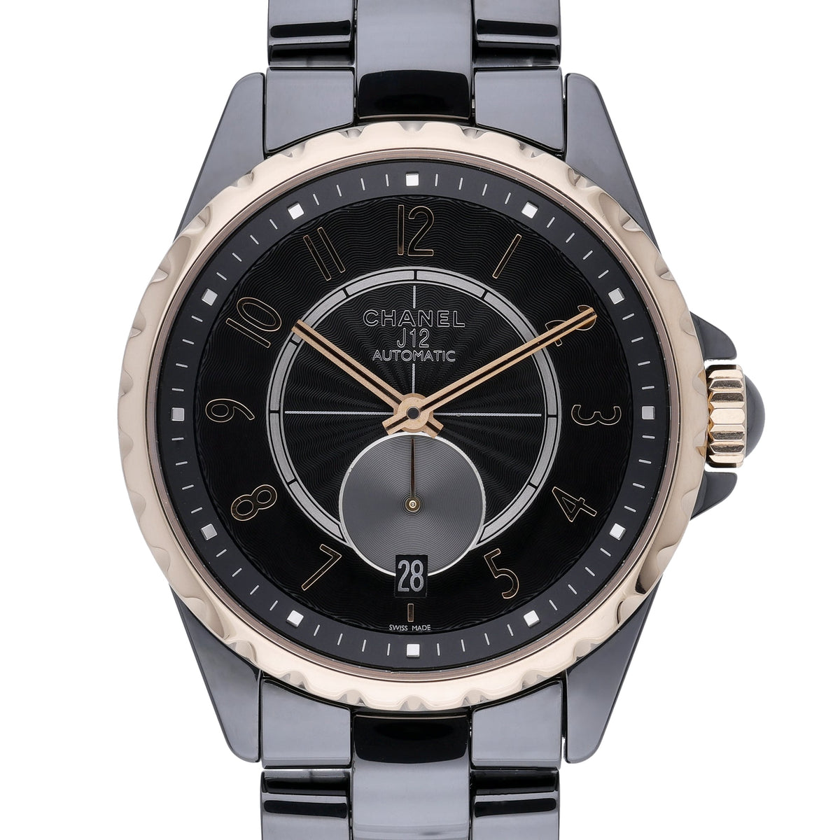Chanel J12 H838 with black dial and ceramic case