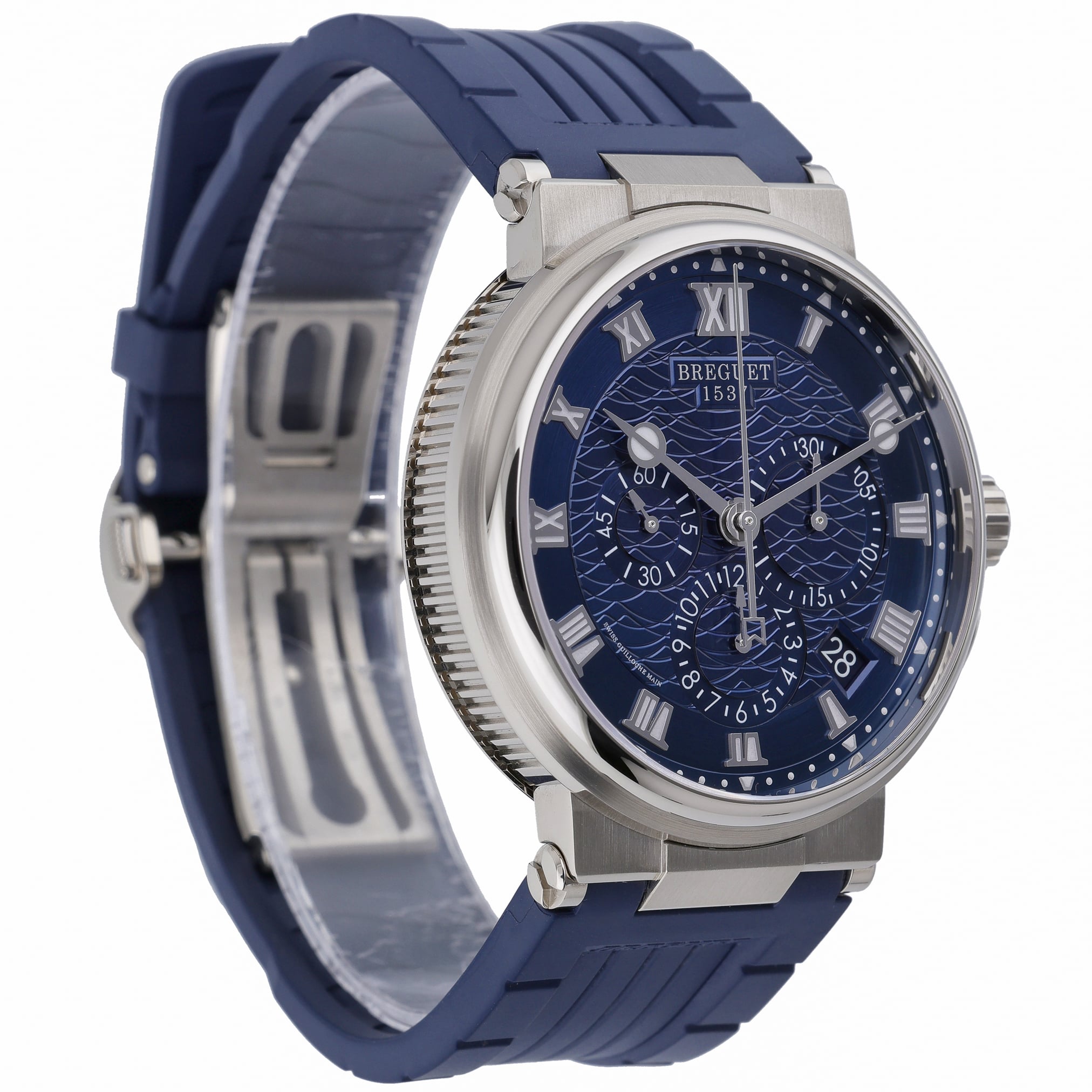 Breguet Marine 5527BB/Y2/5WV with blue dial and 18ct white gold case - product image 4