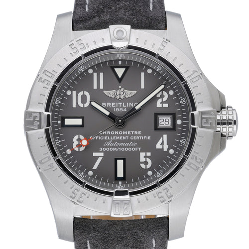 Breitling Avenger II Seawolf A17330 with grey dial and steel case