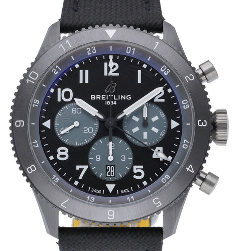 Breitling B04 CHRONOGRAPH GMT 46 SB0445 with black dial and ceramic case