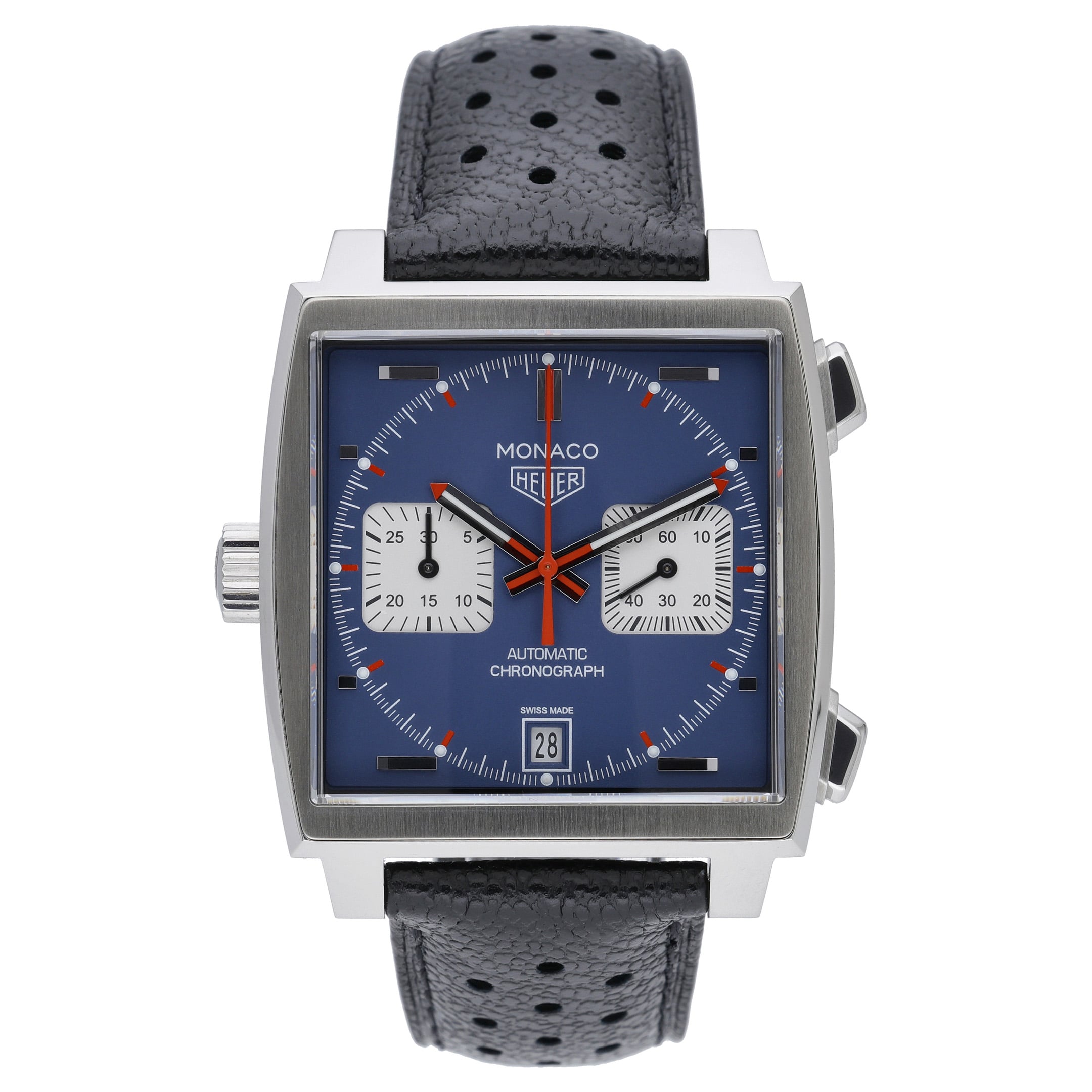 Tag Heuer Monaco CAW211P with blue dial and steel case - product image 2