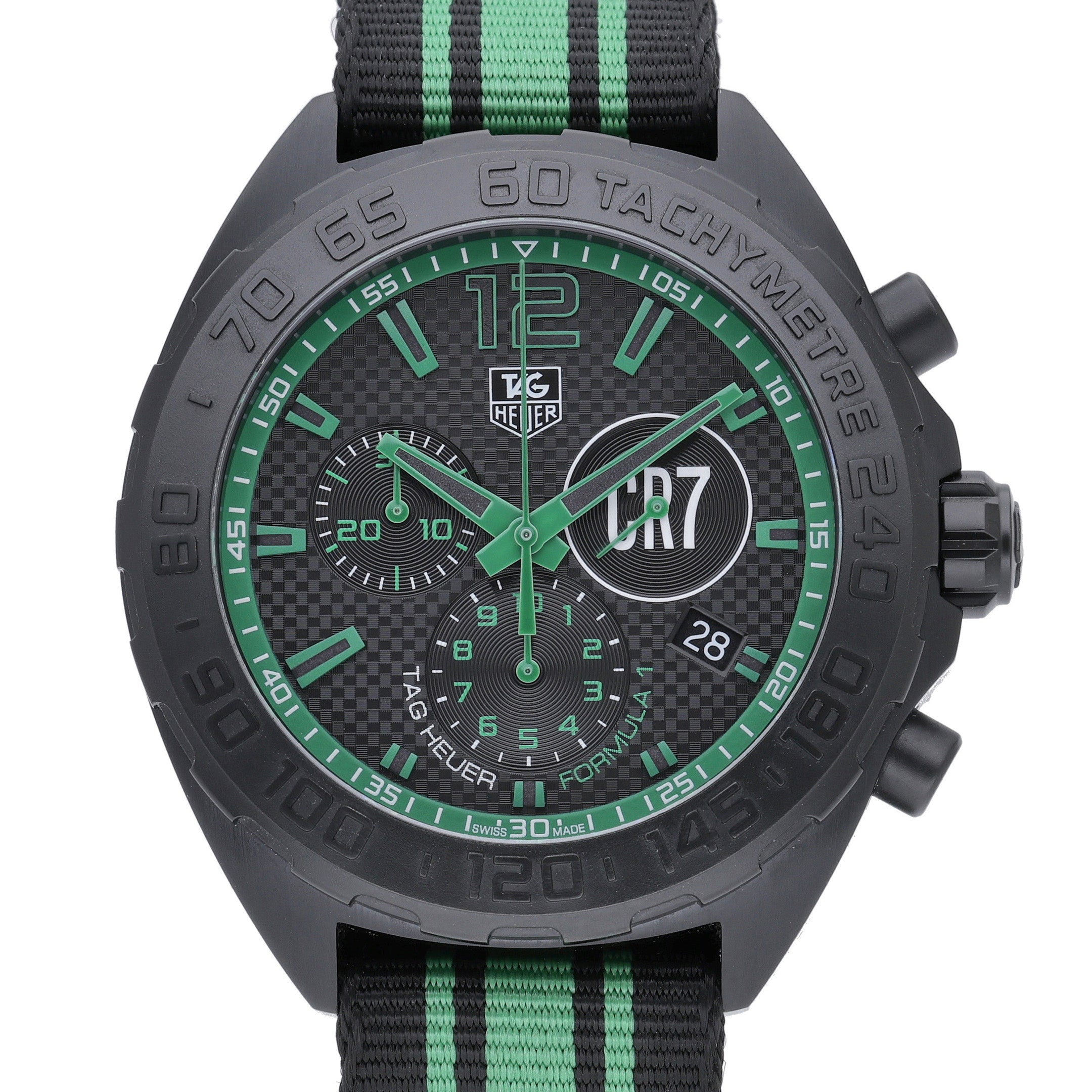 Tag Heuer Cristiano Ronaldo CR7 CAZ1113 with black dial and steel case