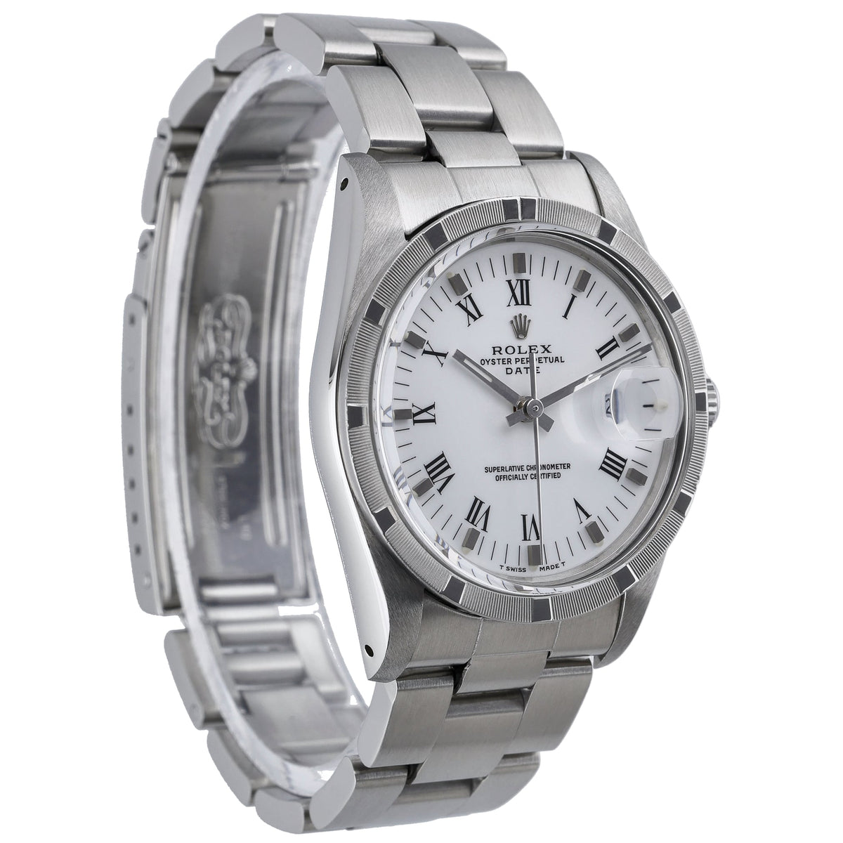 Rolex Date 15010 with white dial and oystersteel case - product image 4