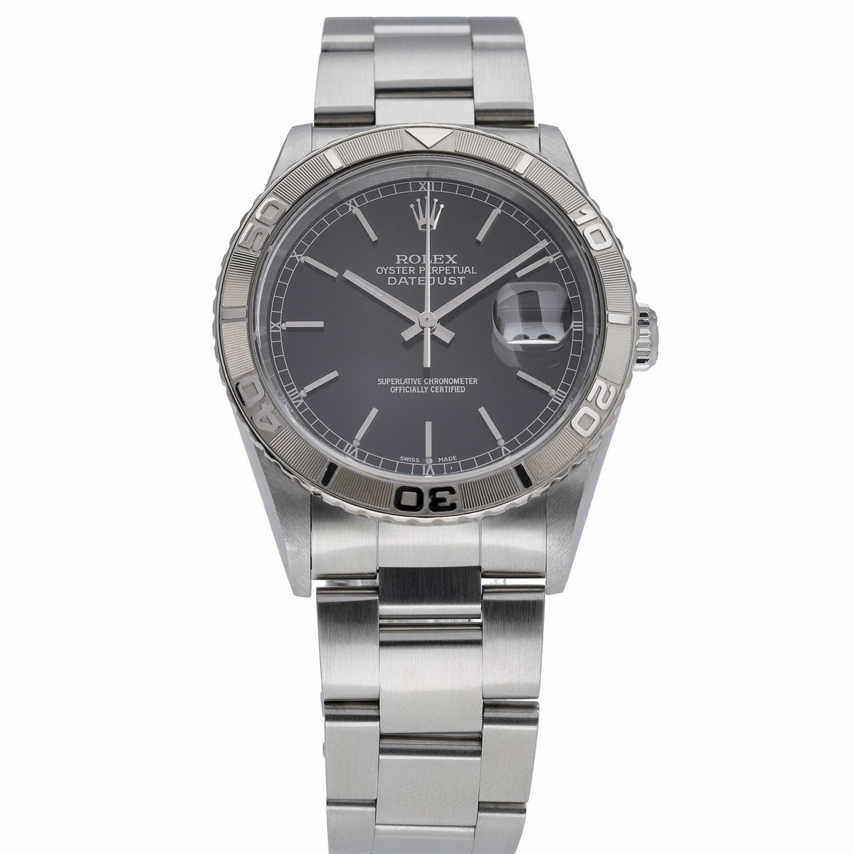 Rolex Turn-O-Graph 16264 with black dial and oystersteel case - product image 2