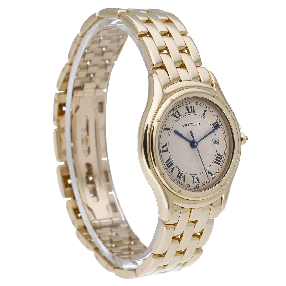 Cartier Cougar 887904 with white dial and 18ct yellow gold case - product image 4