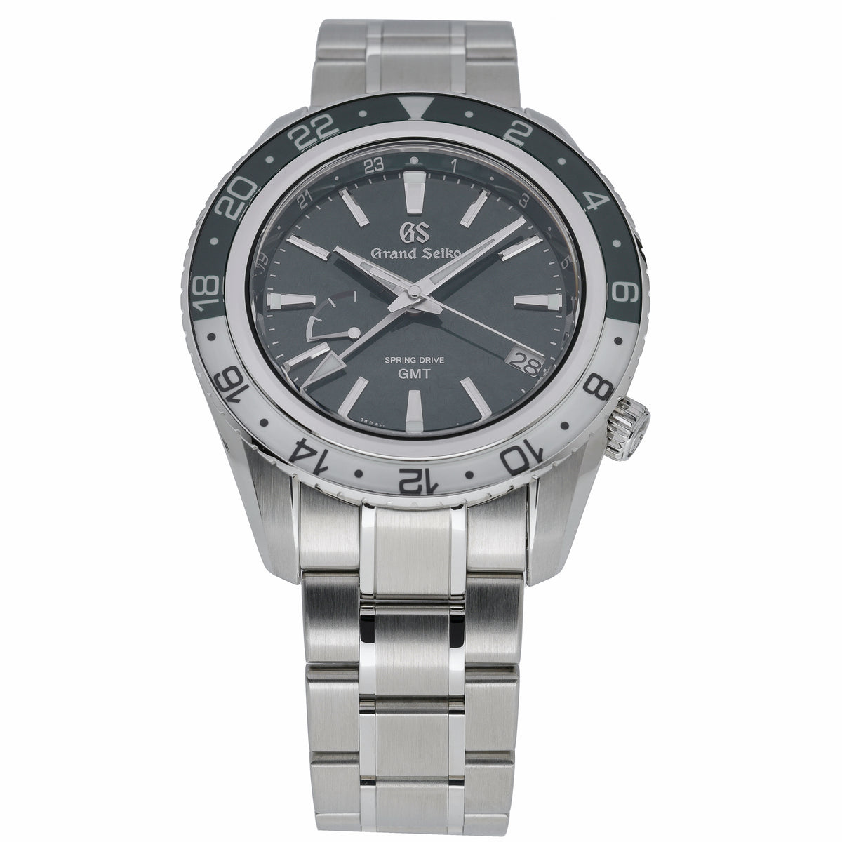 Grand Seiko Spring Drive GMT SBGE295G with green dial and steel case - product image 2