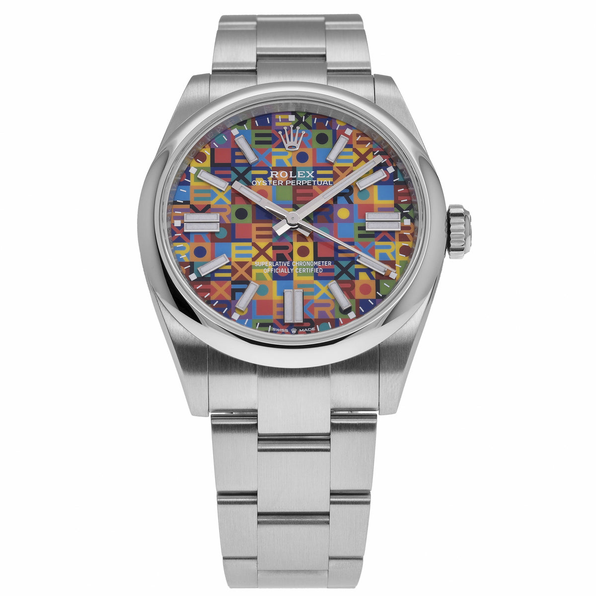 Rolex Rolex Oyster Perpetual 41 134300 with multicoloured jubilee motif dial and oystersteel case - product image 2