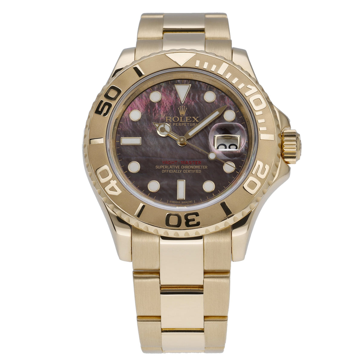 Rolex Yacht-Master 40 16628 with tahitian dial and 18ct yellow gold case - product image 4