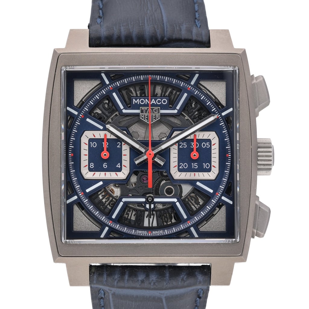 Tag Heuer Monaco CBL2182.FT6235 with blue dial and titanium case - product image 2