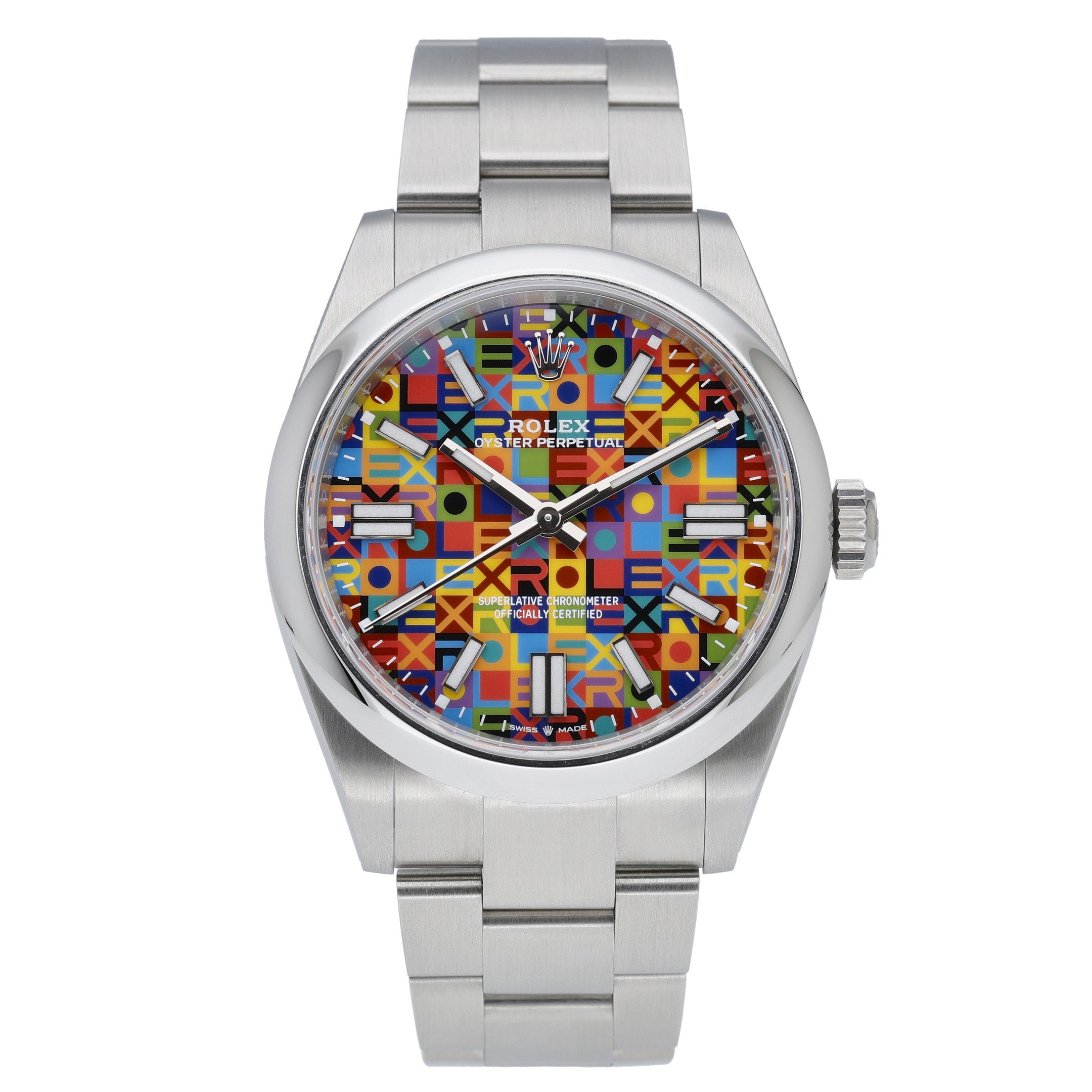 Rolex Rolex Oyster Perpetual 41 134300 with multicoloured jubilee motif dial and oystersteel case - product image 2