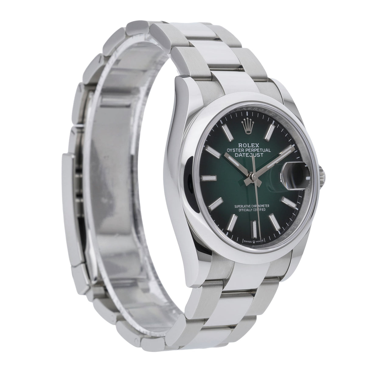 Rolex Datejust 126200 with green ombré dial and oystersteel case - product image 4