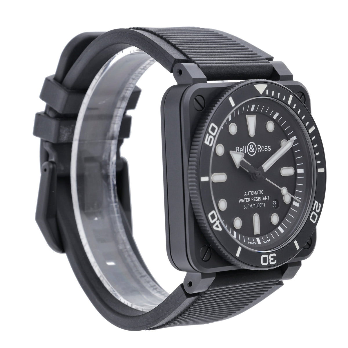 Bell & Ross BR-03 Diver Black Matte BR03A-D-BL-CE/SRB with black dial and ceramic case - product image 4