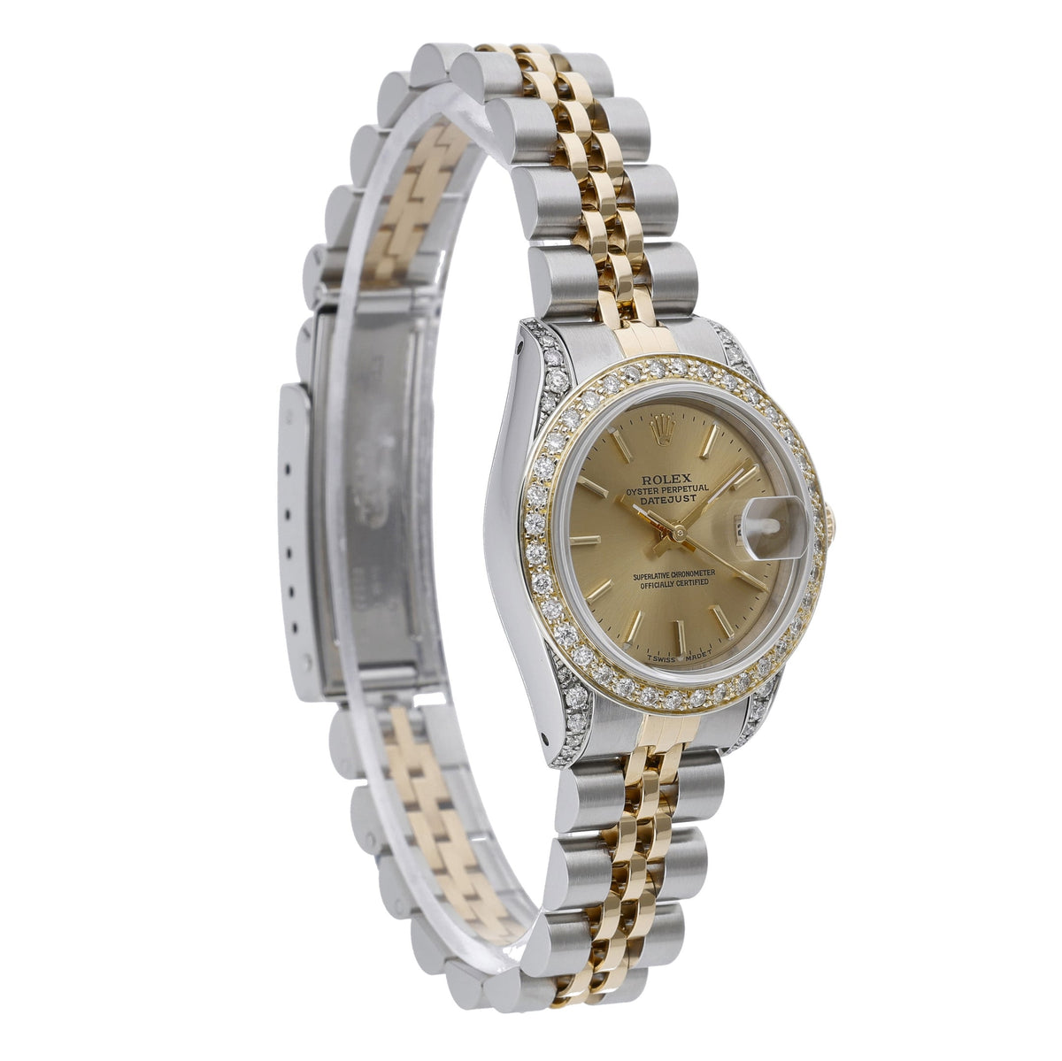 Rolex Datejust 69173 with champagne dial and steel & yellow gold case - product image 4