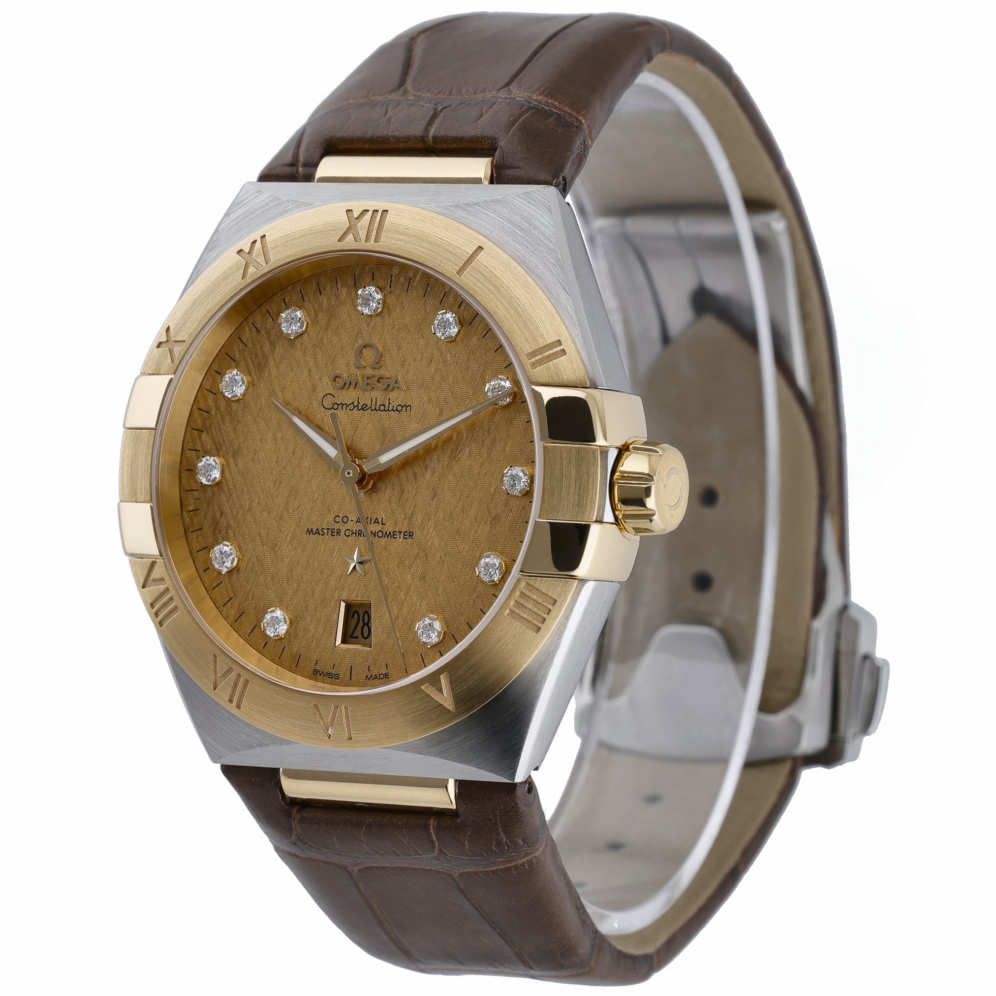 Omega Constellation 131.23.39.20.58.001 with champagne dial and steel & yellow gold case - product image 3